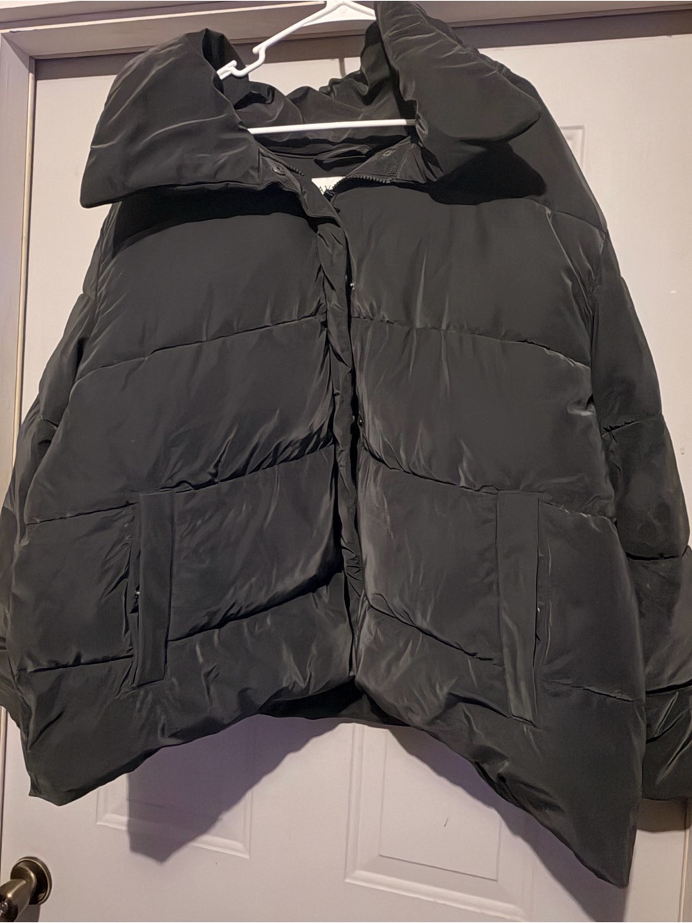 Ava & Viv Women’s Black Puffer Jacket - Lightweight Warmth